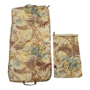 Tommy Bahama Garment Bag & Shoe Bag Palm Tropical